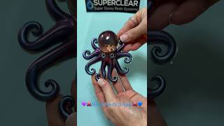 💙🐙New Favorite Octopus🐙💜 asmr resin demolding octopus favorite colorsandclay [upl. by Ahtnammas]