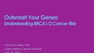 Understanding BRCA 12 Cancer Risk  DanaFarber Cancer Institute [upl. by Akemaj]