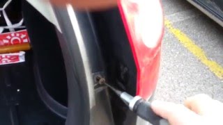 Ford Fiesta Mk6  Changing the rear brake light bulb [upl. by Jessi508]