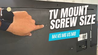 What Screw Size do You Need to Mount Your TV on the Wall [upl. by Bryant]