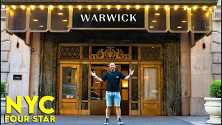 AFFORDABLE NYC LUXURY HOTEL Warwick New York Room Tour amp Review 2024 Travel Guide [upl. by Damales]