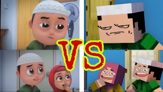 Nussa Dan Rara COMPARISON Minecraft VS Original  Jangan Boros Minecraft Animation by ManDayat [upl. by Marjana]