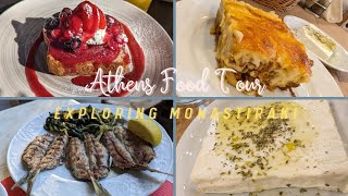 Athens Greece Travel VLOG  Monastiraki amp Psiri Food Tour [upl. by Metah]