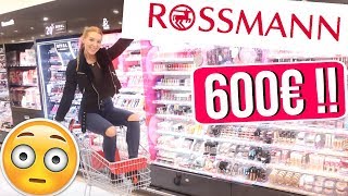 Ich darf NACHTS ALLEINE für 600€ bei ROSSMANN shoppen 😱 amp IHR GEWINNT ALLES 😍 [upl. by Tilly881]