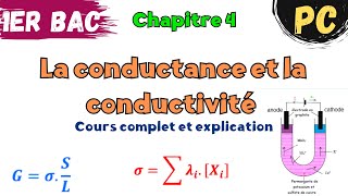 1BAC Biof  Chimie  Chapitre 4 La conductance et la conductivité  cours complet et explication [upl. by Ateiram]