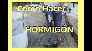 Cómo hacer hormigón 1 con mezcladora batidora Dexter [upl. by Atsylac]