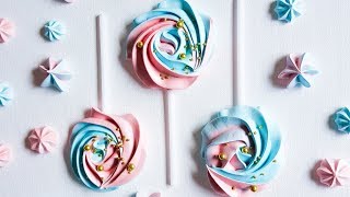 EASY baby shower MERINGUE POPS Tutorial Rosies Dessert Spot [upl. by Renato]