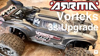 Arrma Vorteks 3s upgrade and test rccar arrma brushlessmotor [upl. by Garlan]