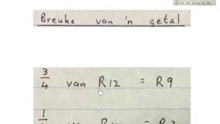 Wiskunde Graad 4 breuke van ń getal wiskvaw wiskdo [upl. by Alrep]