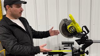 RYOBI One plus HP 10in miter saw review [upl. by Faulkner614]