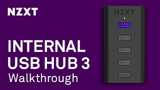 NZXT Internal USB Hub 3 Walkthrough [upl. by Ahcatan979]