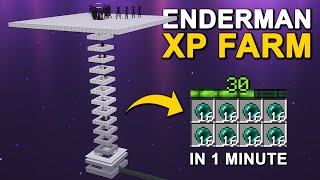 The BEST Enderman XP Farm in Minecraft 121 Tutorial [upl. by Ayidan]