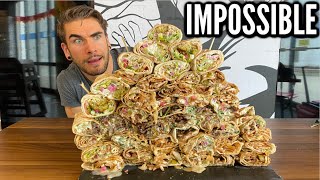 INSANE SHAWARMA CHALLENGE 13lbs  WORLDS BIGGEST  Middle Eastern Food Challenge  Man Vs Food [upl. by Laureen]