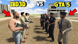 IBD3D Police vs GTA 5 Police The Biggest Battle In Indian Bike Driving 3D [upl. by Niak]