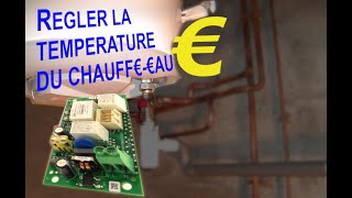 Régler la température dun chauffeeau à carte électronique [upl. by Durrell]