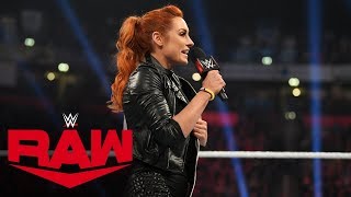 Becky Lynch at the most dangerous point of her career Raw Nov 11 2019 [upl. by Susann27]