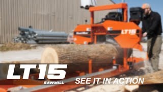 LT15 Portable Sawmill in Action  WoodMizer [upl. by Adiuqram]