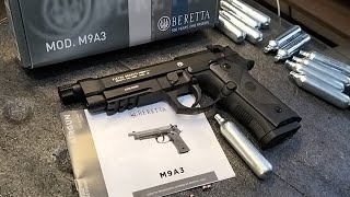 Umarex Airgun M9A3 Beretta review and testing airgunph airgun [upl. by Akenehs]