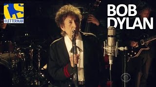 HD Bob Dylan  quotThe Night We Called It a Dayquot 051915 David Letterman [upl. by Hnoj]