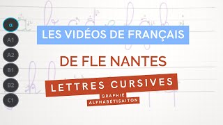 Écrire les lettres minuscules cursives FLE  FLS  FLI  alphabétisation [upl. by Zilada]