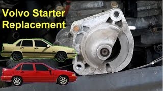 How to replace your starter replacement Volvo 850 S70 V70 XC70  Auto Repair Series [upl. by Euqinemod301]