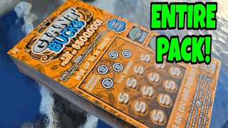 5x60 PA LOTTERY GIANT BUCKS SCRATCH OFF TICKETS  ENTIRE PACK scratchers scratchofftickets [upl. by Nyleahs]