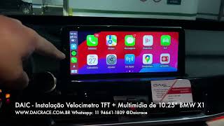 Retrofit BMW X1 F48 Velocimetry digital tft  Multimidia Carplay 1025quot Touch  DAIC 11 946411809 [upl. by Carola]