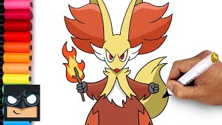 How To Draw Delphox  Pokemon [upl. by Lottie211]