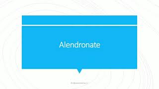 Alendronate  Indications Uses Contraindications Caution amp Side Effects [upl. by Lalat]