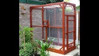 how to build homemade outdoor bird aviary [upl. by Mloc]