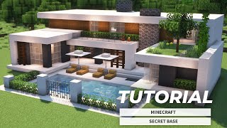 Minecraft How To Build Luxury Modern House Tutorial  豪華なモダンな家の作り方 [upl. by Assenad]