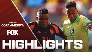 Brazil vs Colombia Highlights  2024 Copa América [upl. by Annaear]