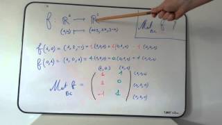 Matrice dune application linéaire dans la base canonique [upl. by Nitnert818]