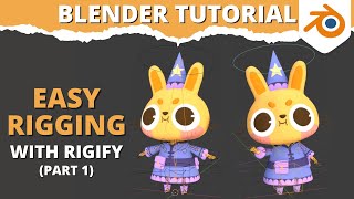 Blender Tutorial  Use Rigify to Easily Rig Your Characters Part 1 [upl. by Wendye]