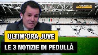 Juventus le tre NOTIZIE di PEDULLÀ sul mercato bianconero  Analisi FcmNewsSport [upl. by Suilenroc59]