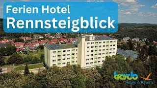 Urlaub im Thüringer Wald  Ferien Hotel Rennsteigblick in FriedrichrodaFinsterbergen Luftbilder [upl. by Aruabea]