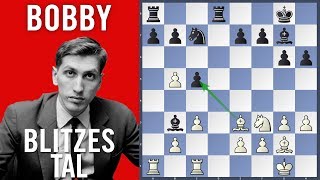 Bobby blitzes Tal  Fischer vs Tal  Herceg Novi 1970 [upl. by Nurav]