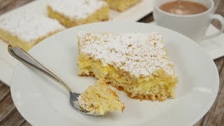 Streuselkuchen mit Pudding vom Blech I Blechkuchen I PuddingStreusel [upl. by Bolanger]