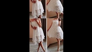 tutorial crochet vestido de boda paso a paso how to do subtitulos in several lenguage [upl. by Moyna]