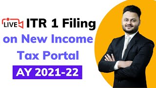 ITR 1 Filing on New Income Tax Portal for AY 2021 22 [upl. by Weatherley]