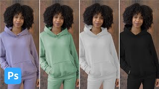 How to Change the Color of Clothing in Photoshop [upl. by Illehs867]