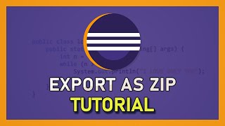 Eclipse  How To Export Project as ZIP [upl. by Rivalee]