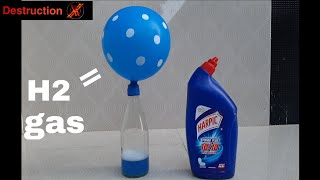 How to make HYDROGEN gas at home easily [upl. by Prader]