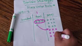 Place Value Disks Division Strategies [upl. by Weinman]