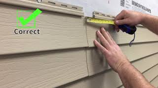 Kaycan Vinyl Siding Installation Tips Overlapping [upl. by Jerrine609]