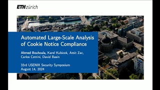 USENIX Security 24  Automated LargeScale Analysis of Cookie Notice Compliance [upl. by Oremoh]