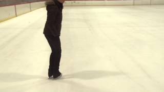 USFSA Basic Skills 6B  Moving forward to backward twofoot turn on a circle [upl. by Leribag426]