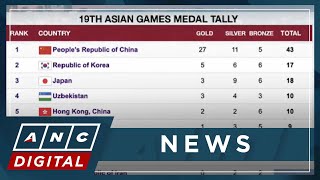 Host China leads Asian Games medal tally  ANC [upl. by Iolanthe]