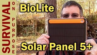 BioLite Solar Panel 5 Off Grid Power  Survival Gear [upl. by Nore]