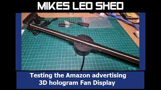 Amazon 3D Hologram Spinning Fan LED Display  Unbox Setup amp Customize [upl. by Akiehsat]